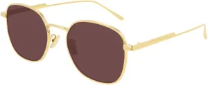Bottega Veneta BV1014SK Square Sunglasses for Men for Women   BUNDLE with Designer iWear Eyewear Care Kit
