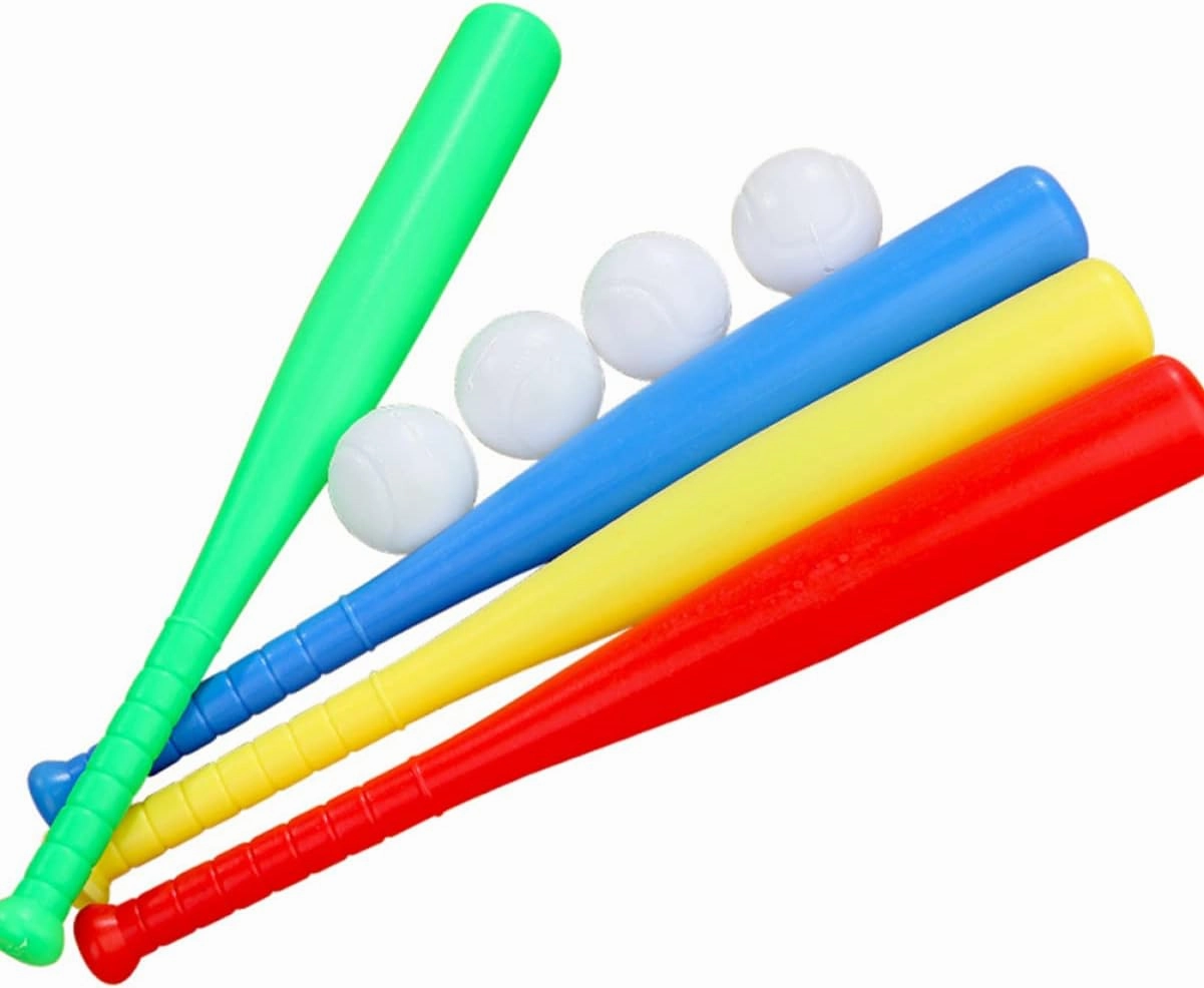 Boys Sports Toys 12 pcs Balls Kids   Bat Game Bats Toys Sports Children Batting Baseball for Toy Training and Skill Boys Practice Outdoor Sports Toys