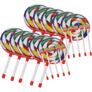 BQLZR Plastic Hand Drums Colorful Hammer Instruments 7.9x14.3 Inch Pack of 10