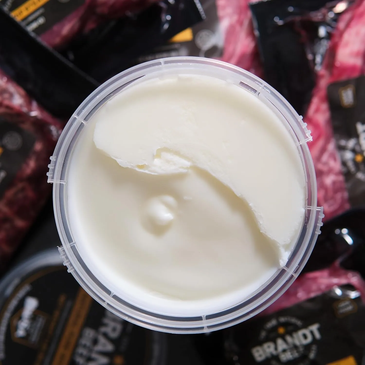 Brandt Beef Tallow - 16oz Tub - 100% Pure Beef Tallow for Cooking - All Natural, Keto & Paleo Friendly - No Added Hormones or Antibiotics - Ideal for Baking, Frying & Sautéing - 0g Trans Fat