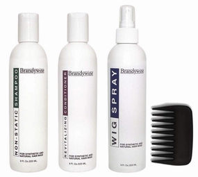 Brandywine Synthetic and Human Hair Care Products (Maintenance Kit plus Wide Tooth Comb)