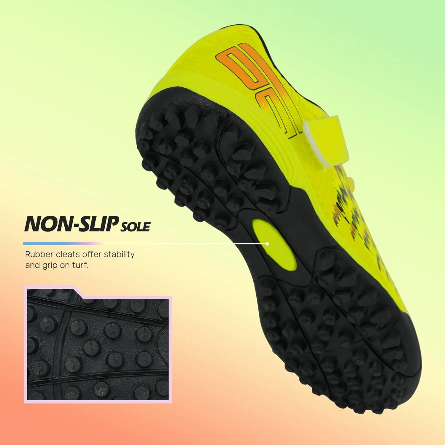 brooman Kids Turf Soccer Shoes Girls Boys Indoor Soccer Shoes