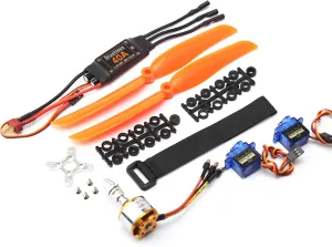 Brushless Motor 1400KV 40A ESC 8060 Propeller 9G Micro Servo 2pcs for RC Plane Helicopter T Plug