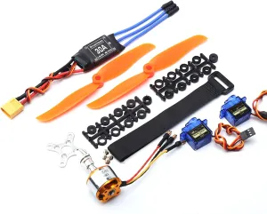 Brushless Motor 2200KV 30A ESC 6035 Propeller 9G Micro Servo 2pcs for RC Plane Helicopter XT60 Plug