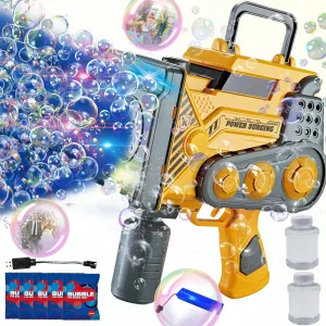 Bubble Gun Kids Toys,Electric Bubble Machine with Colorful Lights and Thousands Bubbles, Engineer Bubble Maker,Bubble Blower Bubble Blaster for Summer Party Favors Birthday Gifts for Toddler Boy Girl