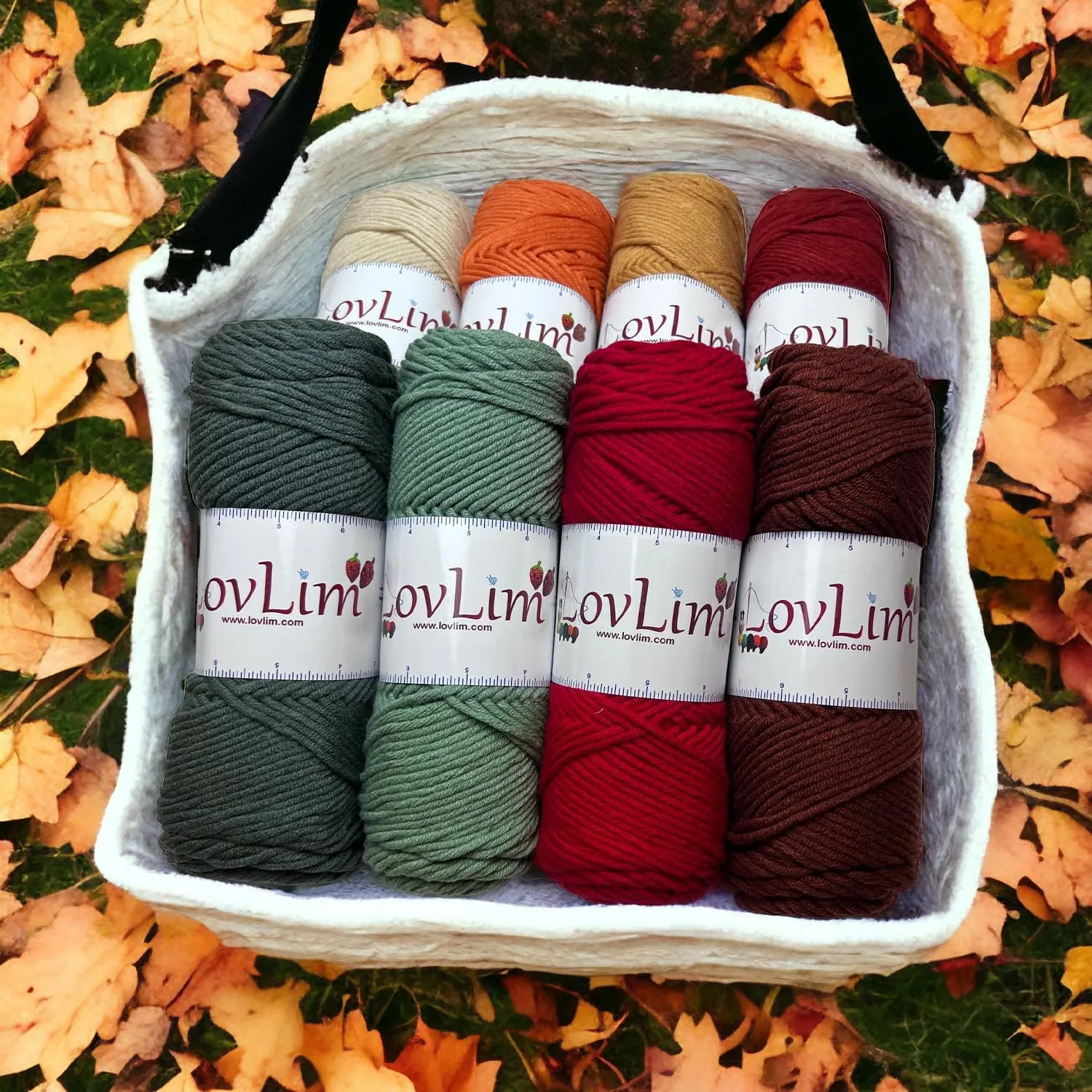 Bulky 5 Milk Cotton Yarn, 8x100g Soft Yarn Skeins, 1000  Yards, Crochet,Knitting and Amigurumi, Free Patterns, Needles, Accessories, Bag, Ideal Starter Kit for Kids Adults Beginner Experts