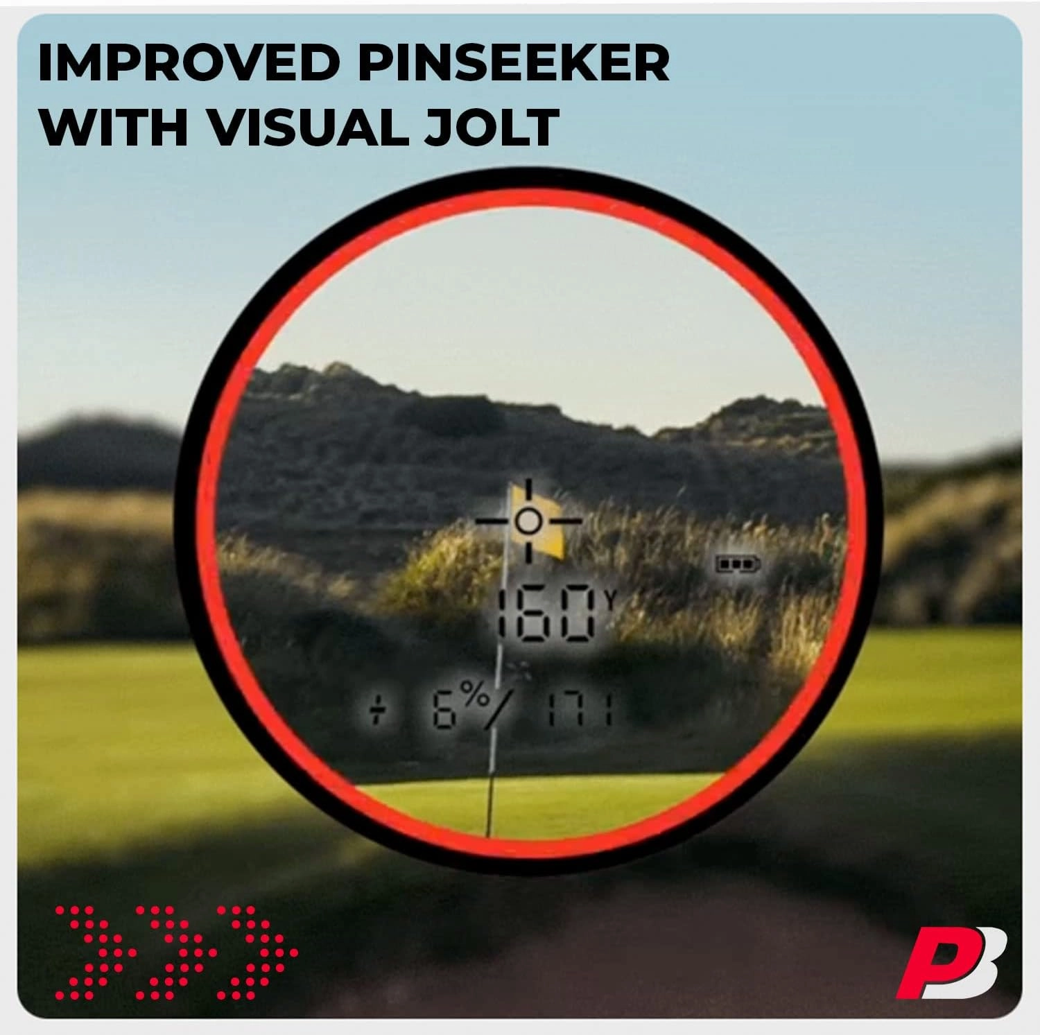 Bushnell Tour V6 Golf Rangefinder Gift Box Bundle - PinSeeker with Visual JOLT, BITE Magnetic Mount - includes PlayBetter Microfiber Towel & Extra CR2 Battery