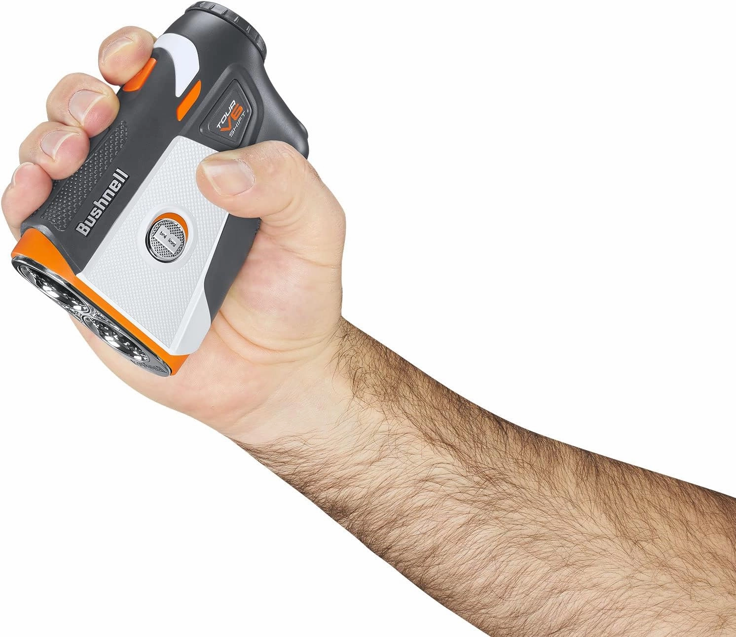 Bushnell Tour V6 Golf Rangefinder Gift Box Bundle - PinSeeker with Visual JOLT, BITE Magnetic Mount - includes PlayBetter Microfiber Towel & Extra CR2 Battery
