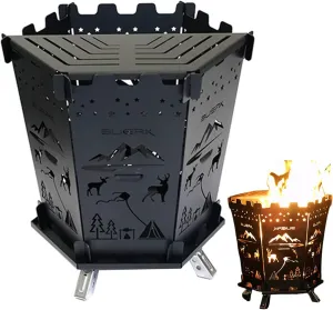 Camping Backpacking Stove - BBQ Camp Stoves, Portable Wood Burning Burner | Lightweight Bonfire Rack For Outdoor Trips, Picnics, And Camping, Perfect For Compact And Efficient Cooking