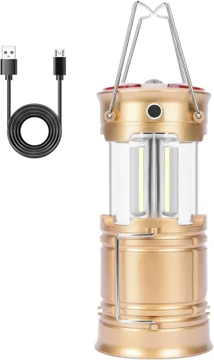 Camping Lantern, Rechargeable Tent Light, 7.87x3.35 Inch Portable Outdoor Lantern, Waterproof Led, Multiple Lighting Modes, (Various Colors) for Hiking, Camping, Adventures