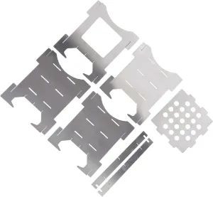 Camping Stove, Portable Camping Stove Emergency Stove Camp Stove Wood Burning Stove Stainless Steel Stoves Mini Portable Stove for Picnic BBQ Backpacking Hiking Emergency Cooking