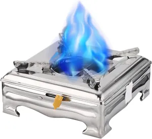 Camping Stove – Portable Stainless Steel Backpacking Burner, Compact Outdoor Cooking Stove | Lightweight Hiking Stove, Foldable Camping Stove, Travel-Friendly Cooking Solution, Perfect For Hiking