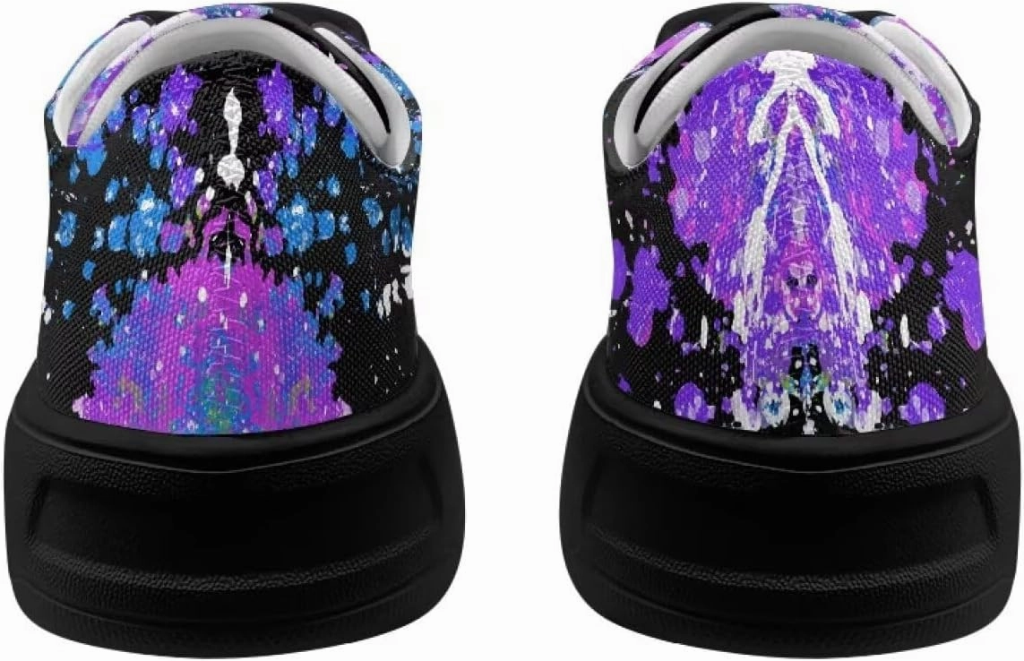 Canvas Sneakers for Women Low Top Lace Up Shoes Comfortable Canvas Tennis Shoes with Anti Skid EVA Sole Dressy Flats
