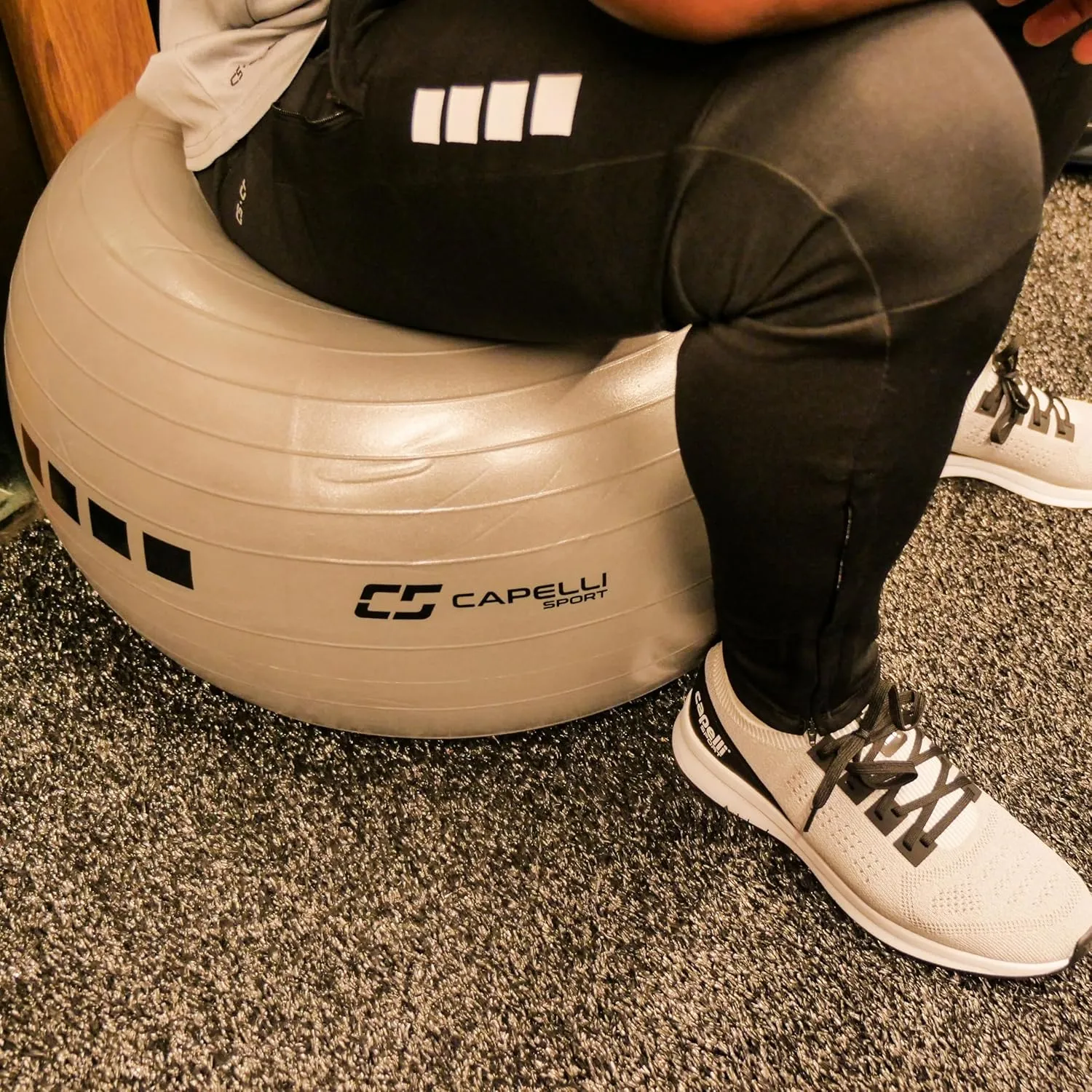 Capelli Sport Exercise Ball for Yoga, Balance Ball, Pilates, Anti Burst Slip Resistant, Quick Pump