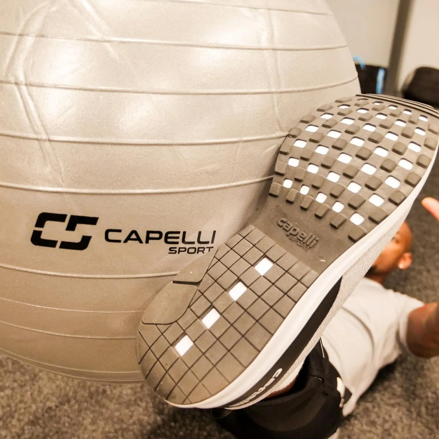 Capelli Sport Exercise Ball for Yoga, Balance Ball, Pilates, Anti Burst Slip Resistant, Quick Pump