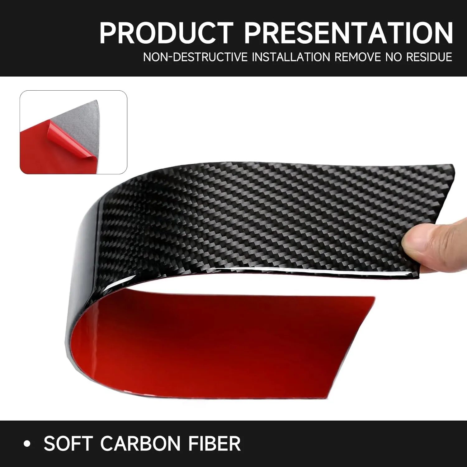 Car Carbon Fiber Dashboard Side Vent Air Conditioner AC Outlet Decoration Trim Cover for Chevrolet Express/GMC Savana 2008 - Present 1500 2500 3500 Interior Accessories (Style B)