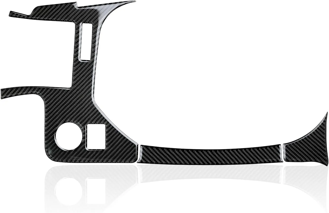 Car Carbon Fiber Dashboard Side Vent Air Conditioner AC Outlet Decoration Trim Cover for Chevrolet Express/GMC Savana 2008 - Present 1500 2500 3500 Interior Accessories (Style B)