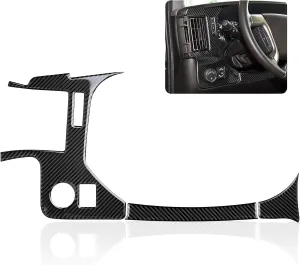 Car Carbon Fiber Dashboard Side Vent Air Conditioner AC Outlet Decoration Trim Cover for Chevrolet Express/GMC Savana 2008 - Present 1500 2500 3500 Interior Accessories (Style B)
