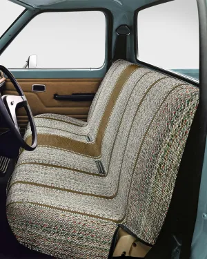 Car Seat Covers, Baja Saddle Blanket Car Accessories, Universal Fits Ford, Chevrolet, Dodge, Bench Seats, and Full Size Pickup Trucks (Beige)