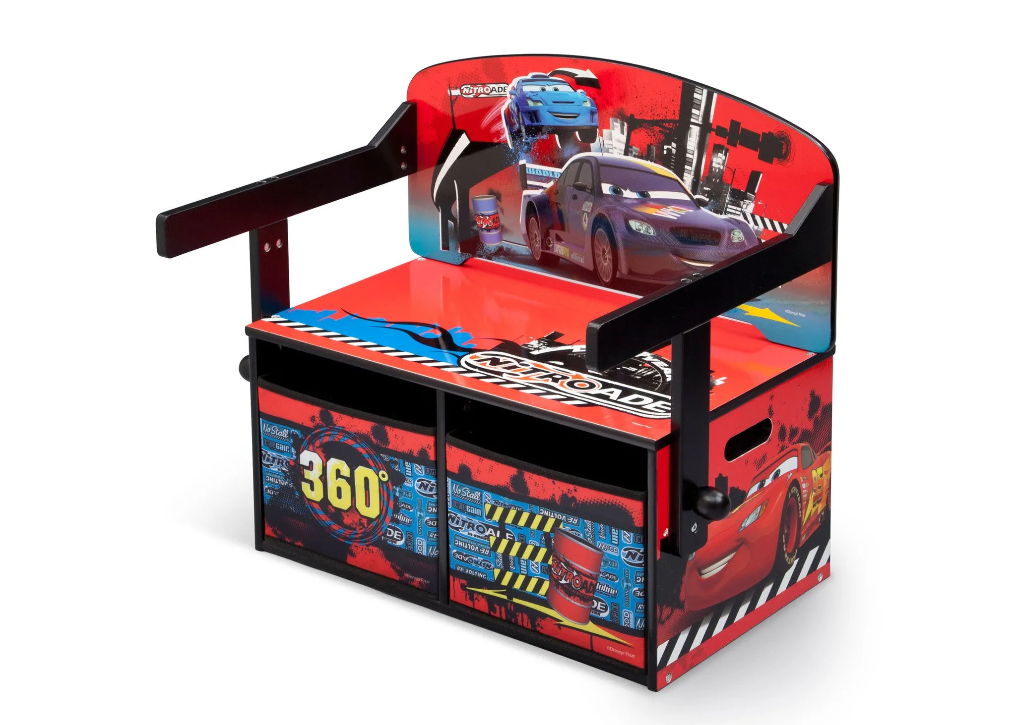 Cars 3-in-1 Storage Bench and Desk