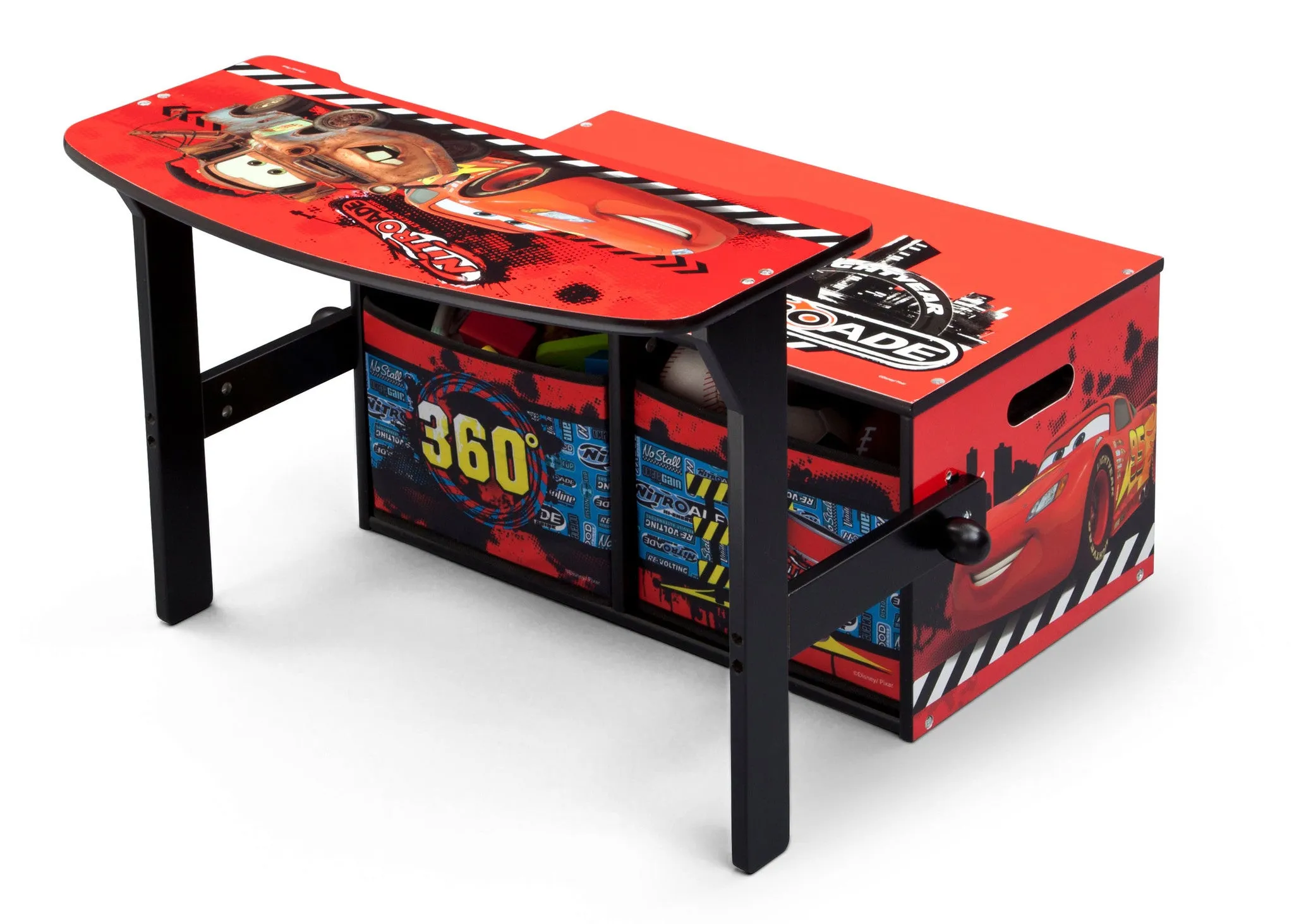 Cars 3-in-1 Storage Bench and Desk