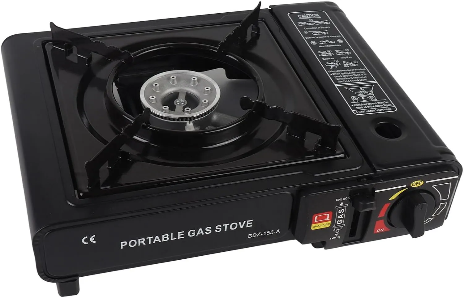 Cassette Stove Portable Gases Butanes Stove 2.9KW with Piezo Ignition for Outdoor Cooking Camping Pincnic Backpacking Hiking Barbecue