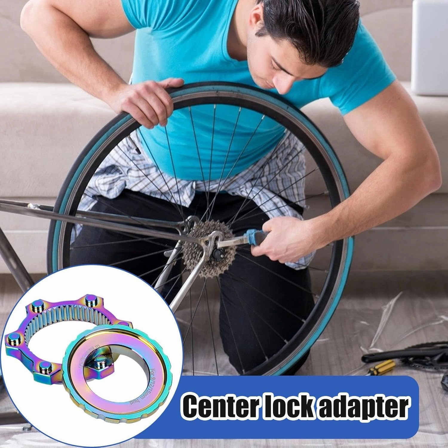 Centerlock Tool | Bicycles Center Lock,Bike Brake Mounts for Cycling Travel Fitness Workout Outdoor Sports Backpacking Outdoor Adventure Camping Picnic