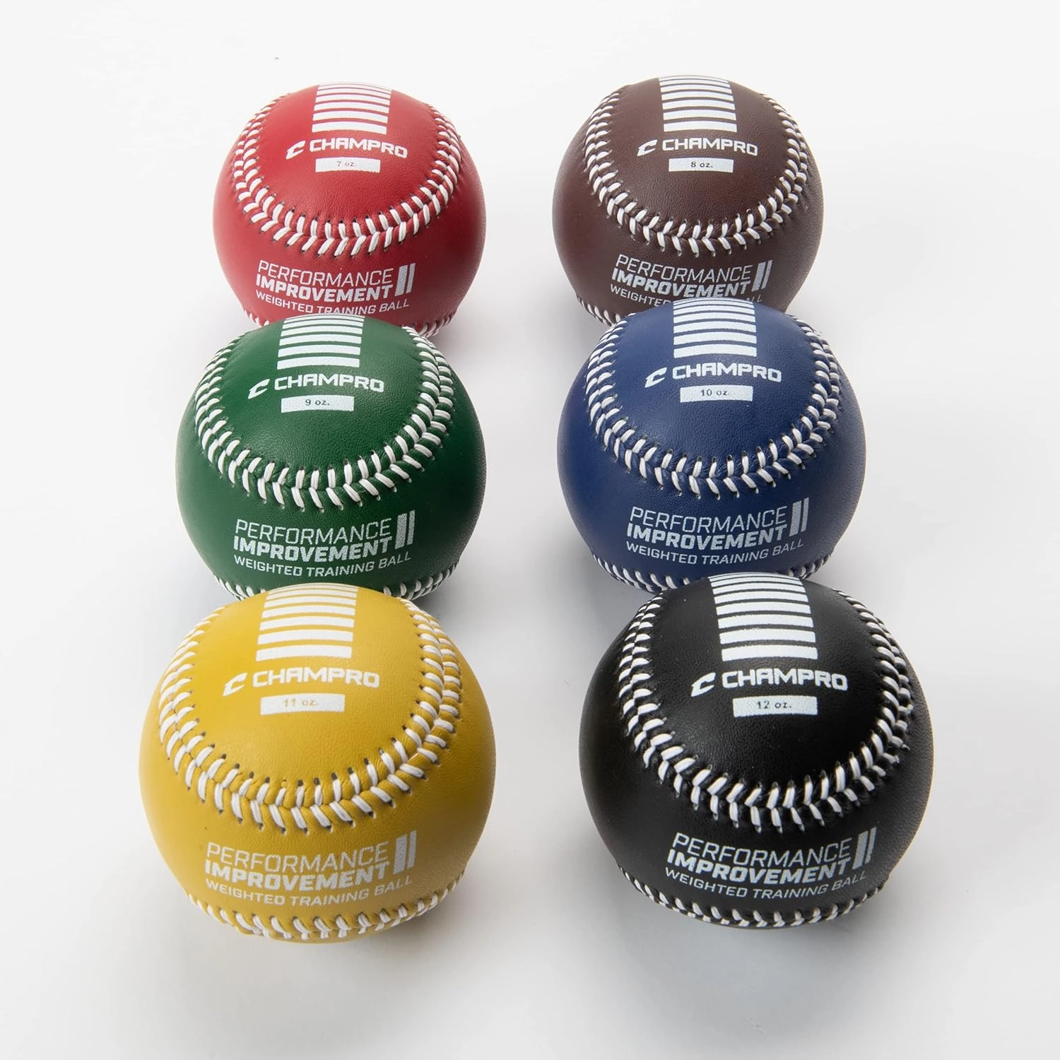 CHAMPRO Weighted Training Baseballs, Set of 6