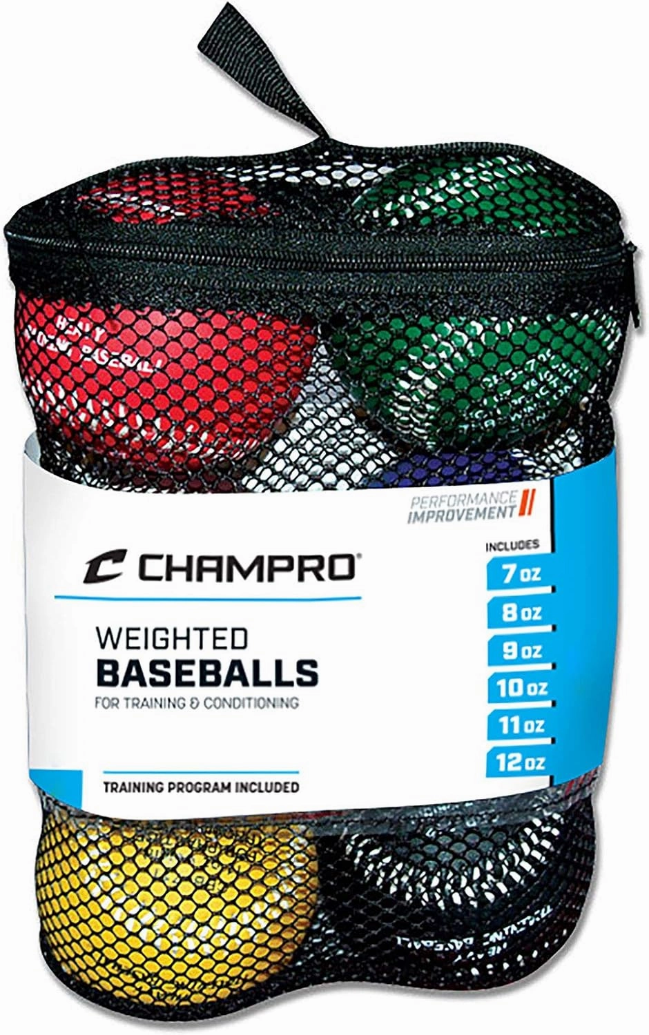 CHAMPRO Weighted Training Baseballs, Set of 6