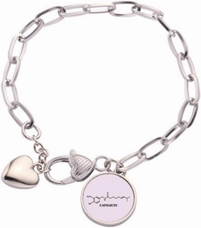 Checal Molecular Structure Pepper Heart Chain Bracelet Jewelry Charm Fashion