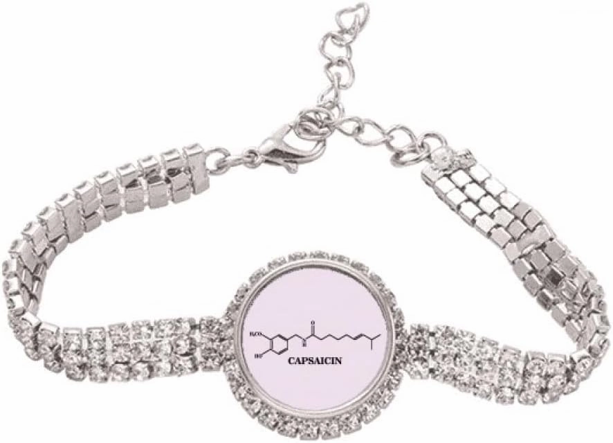 Checal Molecular Structure Pepper Tennis Chain Anklet Bracelet Diamond Jewelry