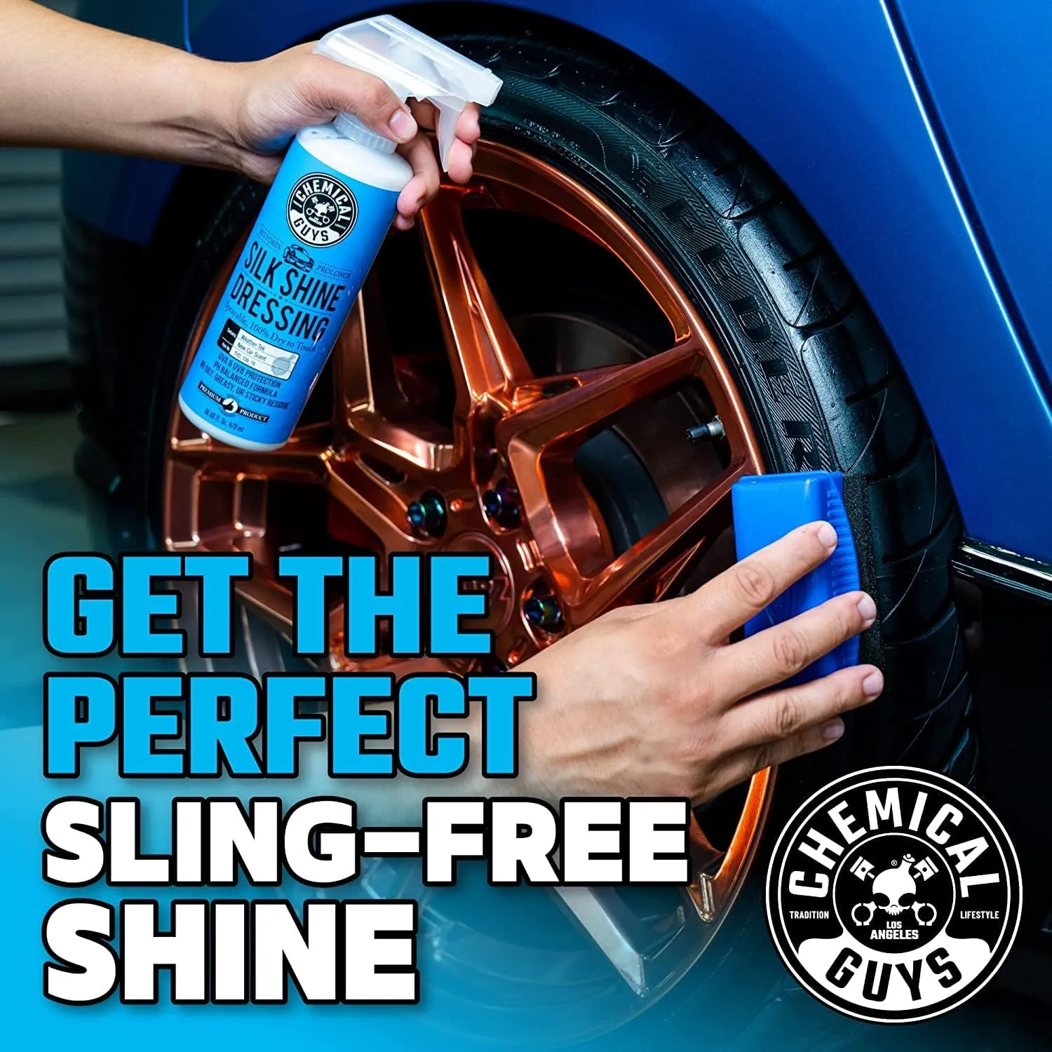 Chemical Guys TVD_109 Silk Shine Sprayable Dry-To-The-Touch Dressing and Protectant for Tires, Trim, Vinyl, Plastic and More, Safe for Cars, Trucks, Motorcycles, RVs & More, 128 fl oz (1 Gallon)