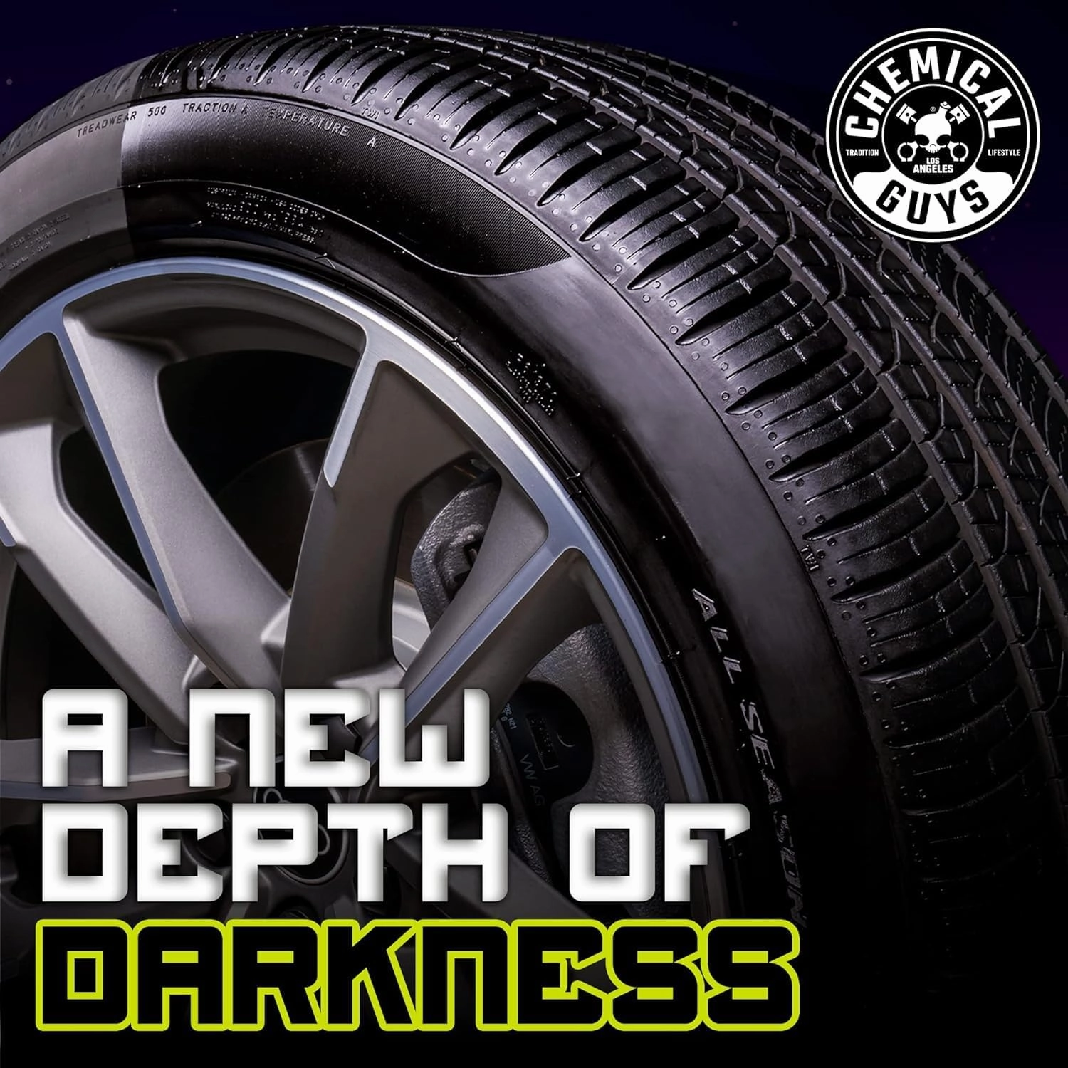 Chemical Guys Galactic Black Wet Look Tire Shine Dressing, for a Whole New Level of Shine and Depth of Black, Safe for Cars, Trucks, Motorcycles, RVs & More, 32 fl oz