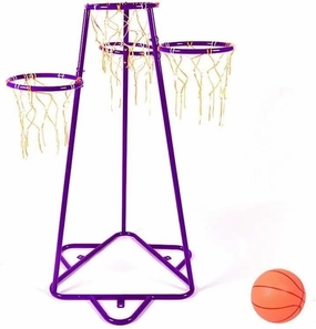 Children's Basketball Stand with 4 Basketball Frame Bracket Set with Ball for Home/Kindergarten