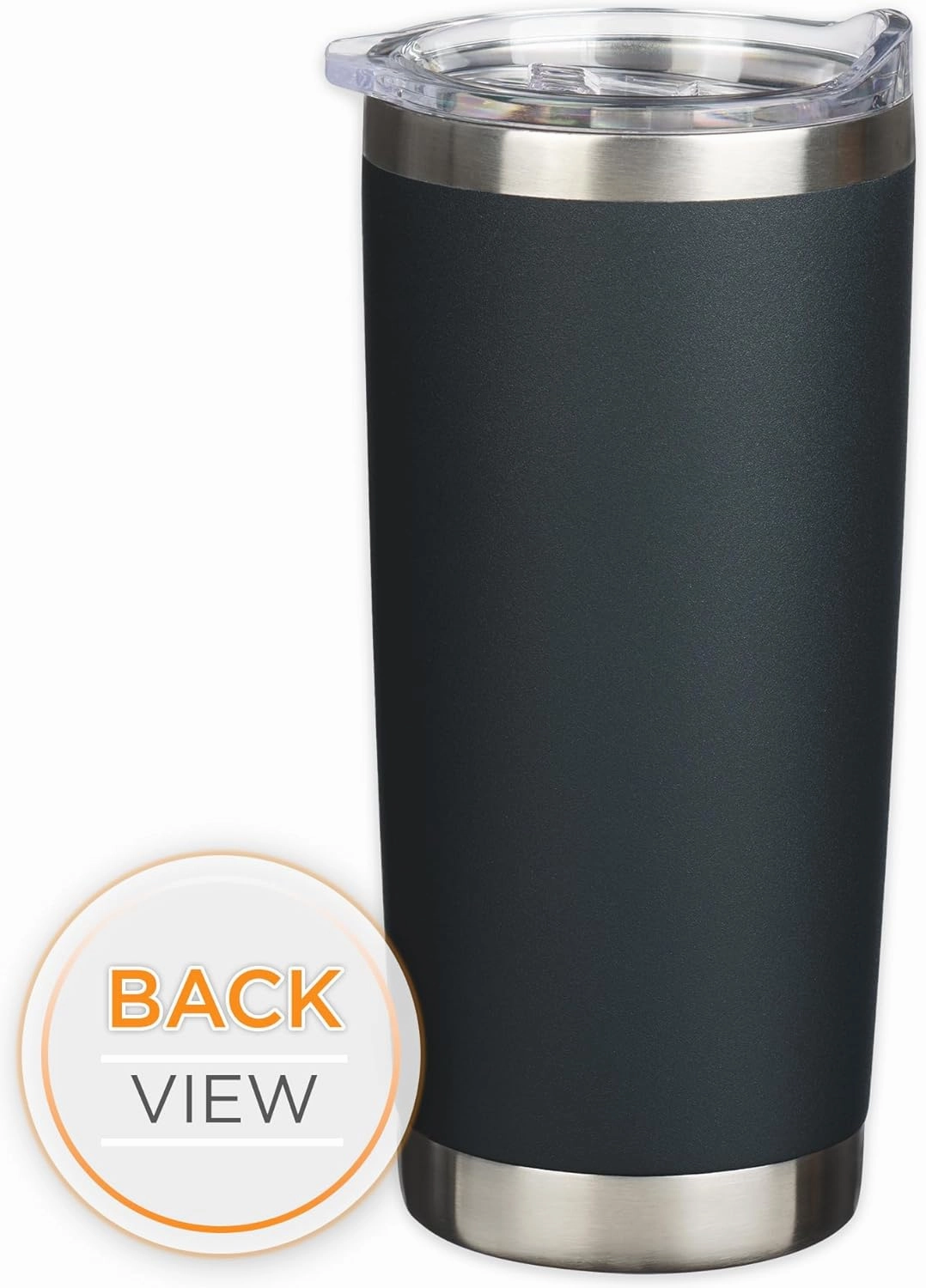Christian Art Gifts Large Stainless Steel Inspirational Travel Tumbler for Men & Women: Know the Plans Encouraging Bible Verse, Engraved Double Wall Vacuum Insulated, Lid, 24hr Hot/Cold, Black, 18 oz.