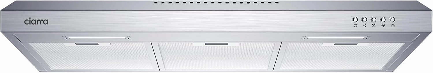 CIARRA Ductless Range Hood 30 inch Under Cabinet Hood Vent for Kitchen Ducted and Ductless Convertible CAS75918A