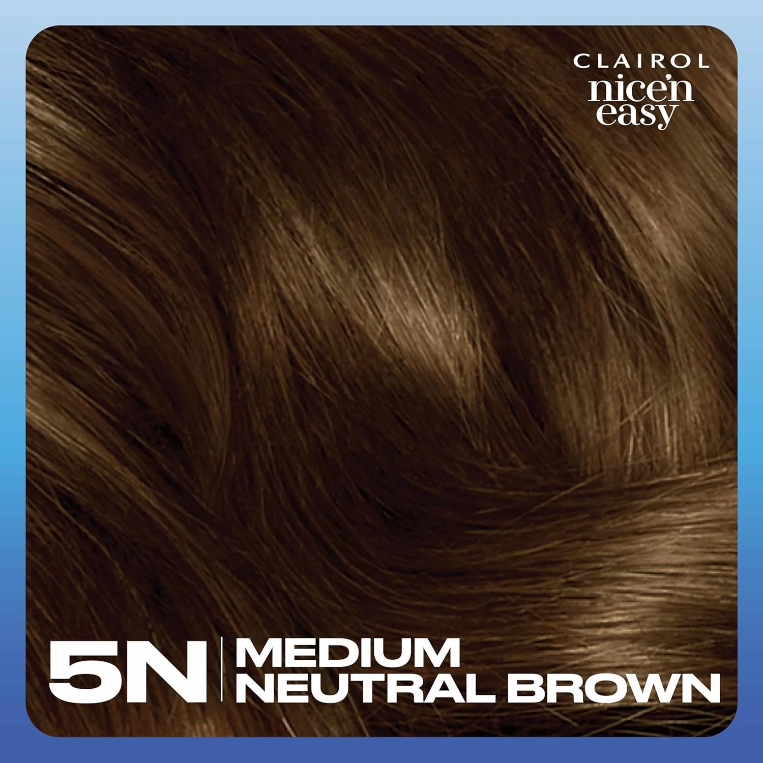 Clairol Nice'n Easy Permanent Hair Dye, 5N Medium Neutral Brown Hair Color, Pack of 3