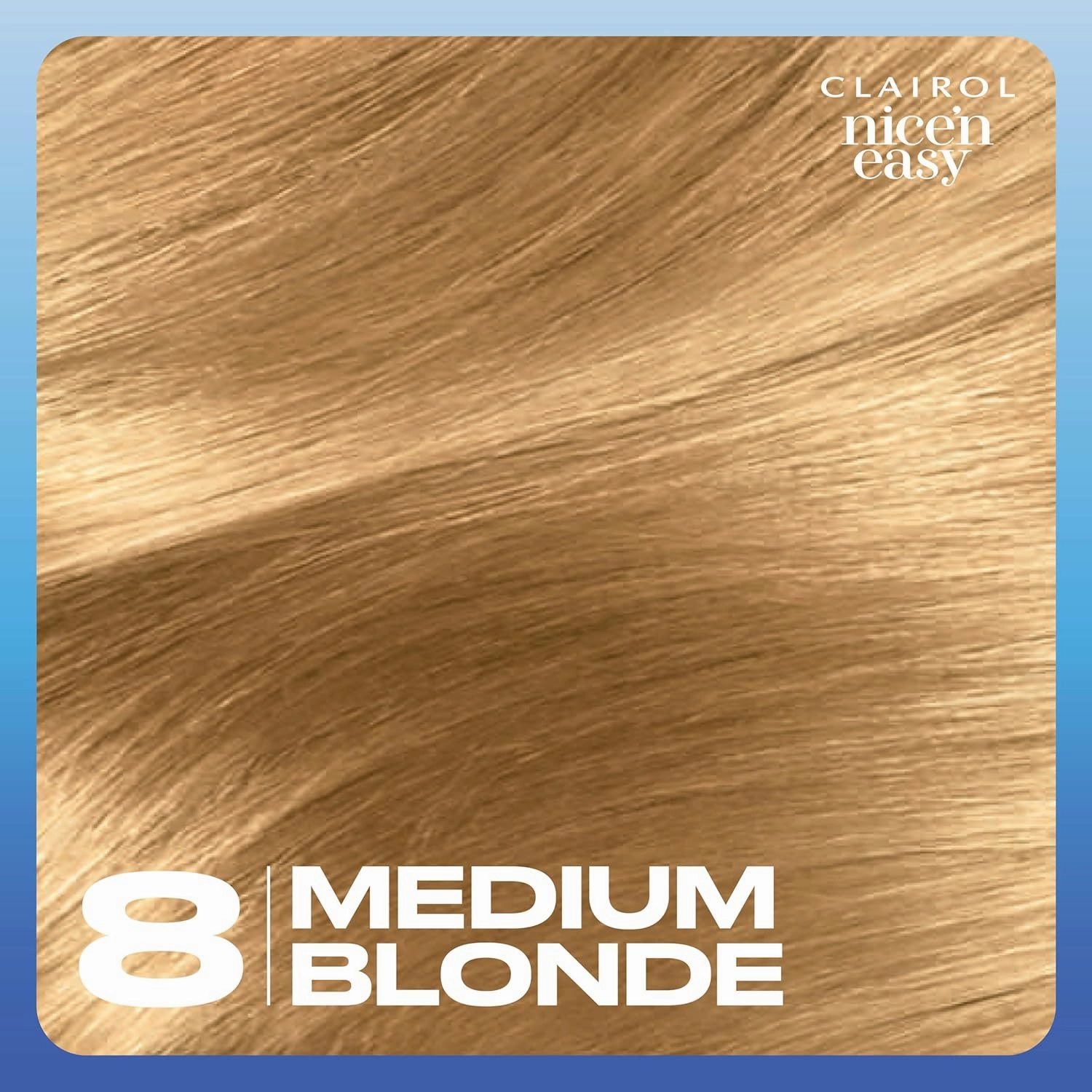 Clairol Nice'n Easy Permanent Hair Dye, 8 Medium Blonde Hair Color, Pack of 3