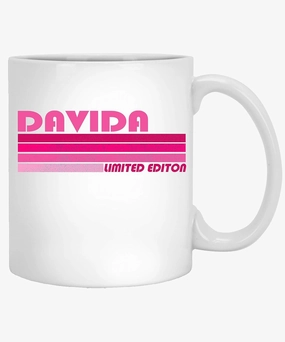 Coffee Mug Personalized Davida Personalized Mugs for Women - Custom Name Coffee Mug Custom Gift for Her Custom Quote Gifts 11oz White Mug 419148