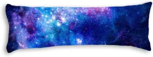 Colorful Pink Blue Galaxy Nebula Pattern Machine Washable Adults Soft Cotton Decorative Body Pillow Case Cover, 20-Inch x 54-Inch,with Zipper for Bedroom Sofa