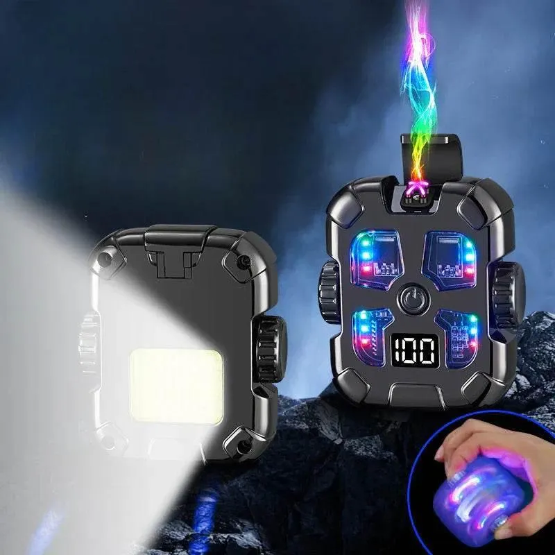 Colorful Rechargeable Flameless Lighter - Pulse Arc Design
