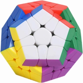 Competition Cube 3x3x3 Magnetic Built-in Pentagram Dodecahedron Stickerless Dodecahedral Color for Kids Adults Brain Training Smooth Rotation Anti-Pop