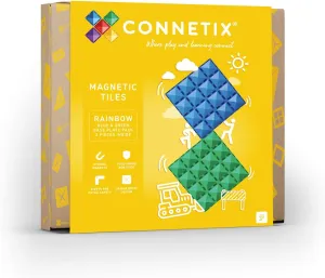 CONNETIX Rainbow Base Plate Pack, 2 Pieces