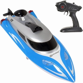 Contixo T2  RC Boat Remote Control Boats - Boat Toys for Water Pool 20  MPH 2.4 GHz Race Boat Toy for Boys Girls Adults Age 3  Year Old Birthday Gifts Ideas for Kids(One Rechargeable Battery)