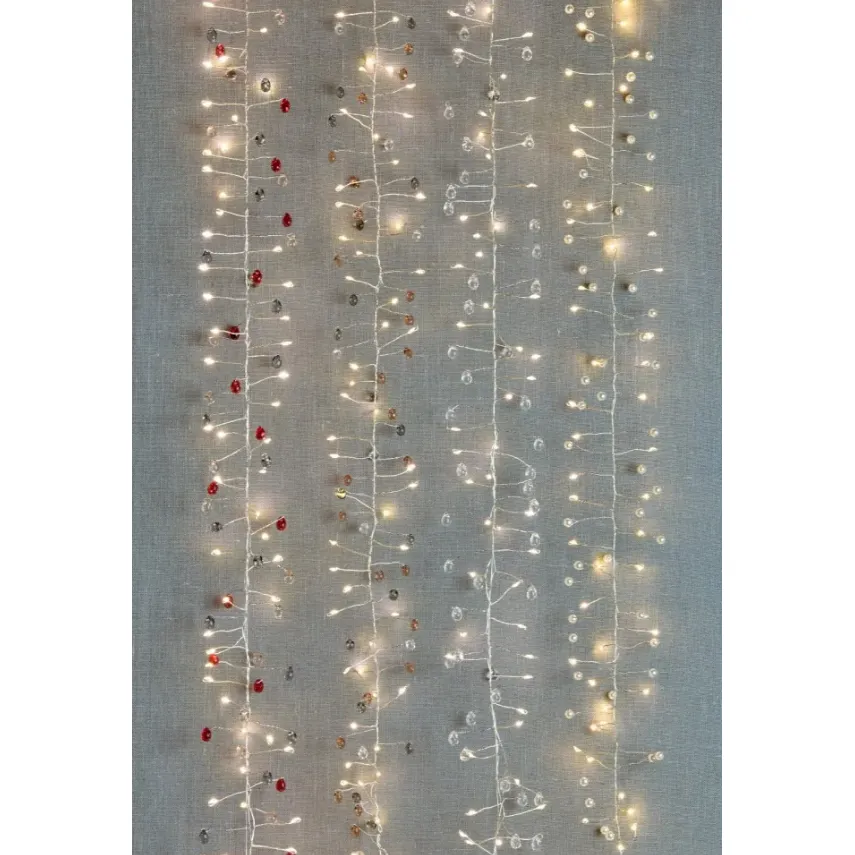 Crystal Cluster Fairy String Lights, Set of 3