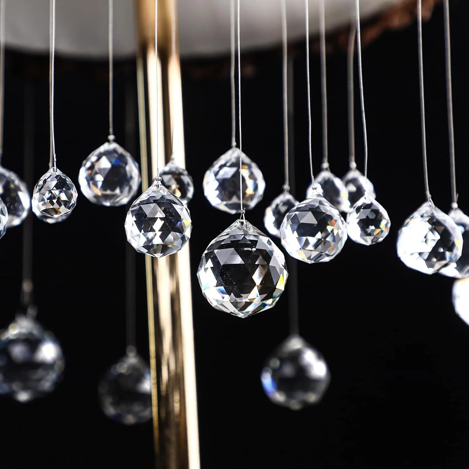 Crystalsuncatcher 20Pcs 1.75 inch/40mm Clear Crystal Ball Prism Pendant Suncatcher for Feng Shui/Divination or Wedding/Home/Office Decoration