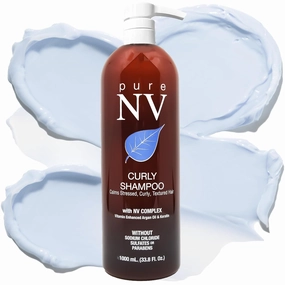 Curly Shampoo – Sulfate-Free 2-in-1 Cleansing Conditioner for Curly Hair – Keratin-Infused, Hydrating, Frizz-Reducing, Color-Safe, Lightweight for Coily, Wavy & Textured Hair – 33.8 oz