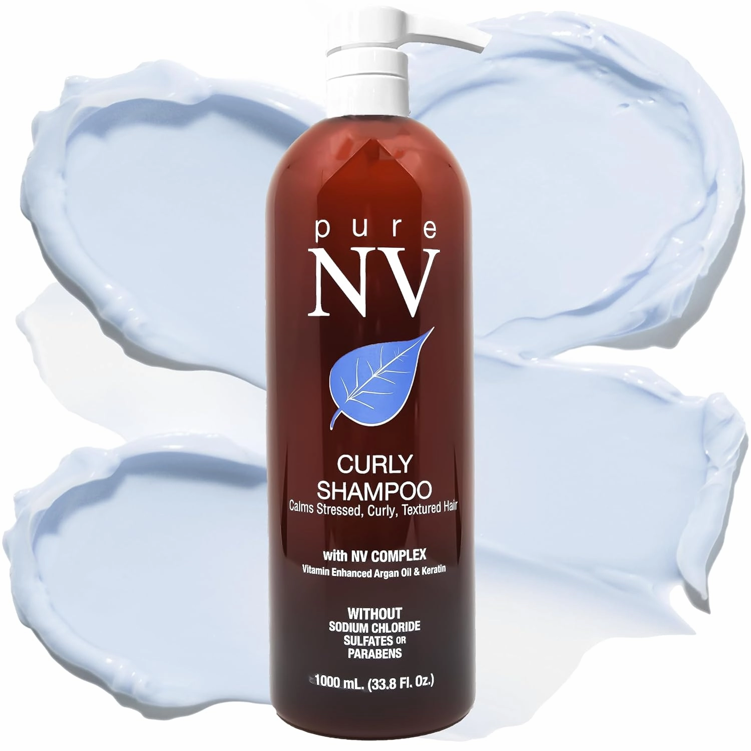 Curly Shampoo – Sulfate-Free 2-in-1 Cleansing Conditioner for Curly Hair – Keratin-Infused, Hydrating, Frizz-Reducing, Color-Safe, Lightweight for Coily, Wavy & Textured Hair – 33.8 oz