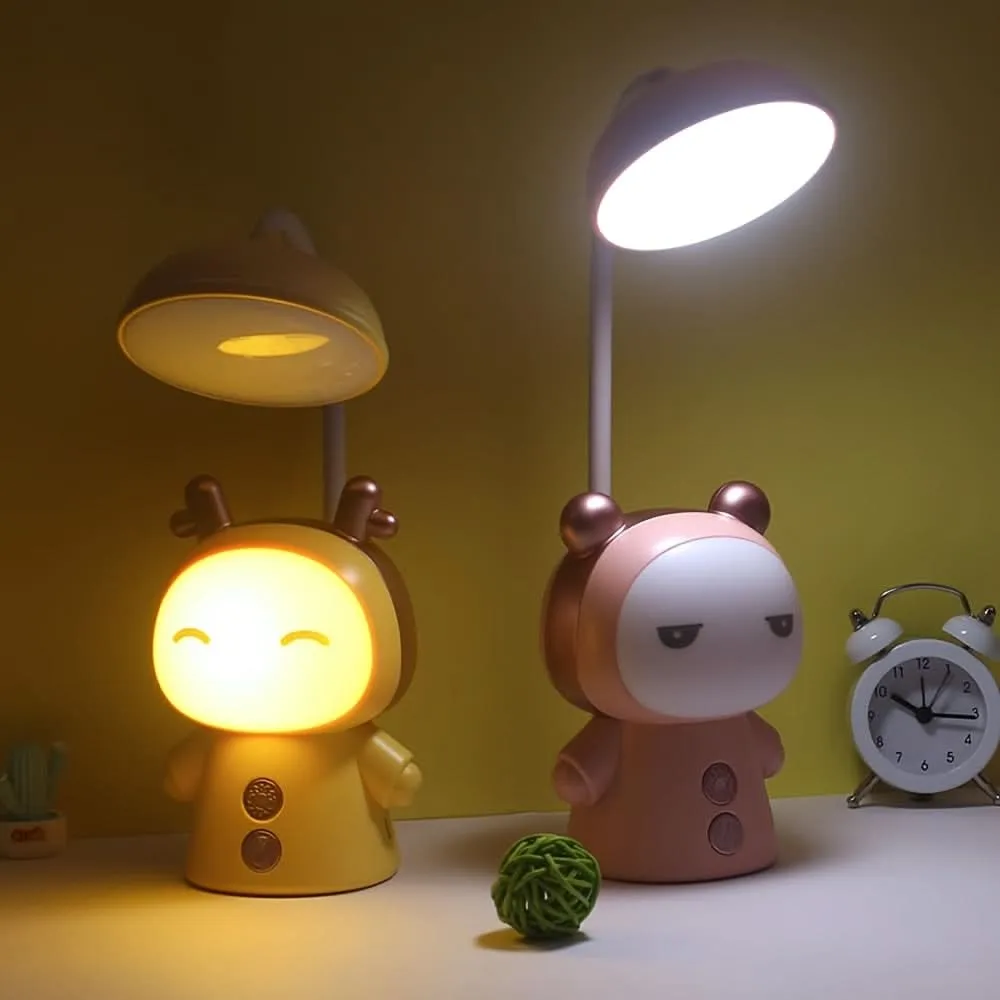 Cute Doll Eye Protection LED Table Lamp – Foldable Light