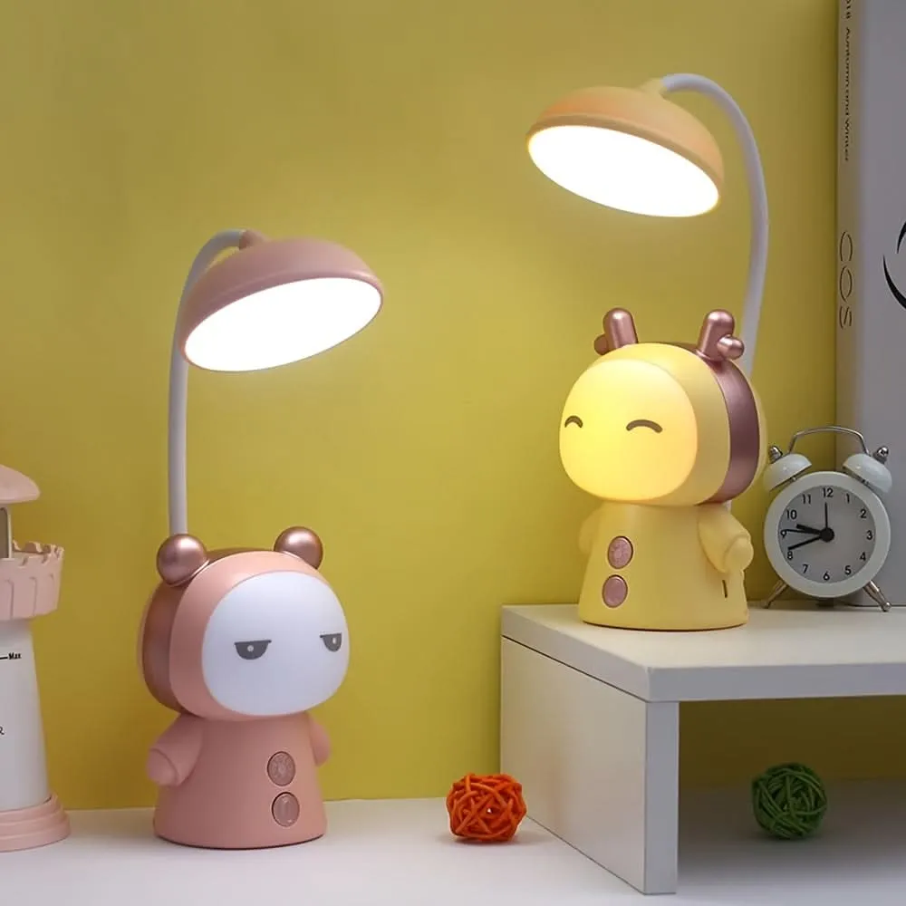 Cute Doll Eye Protection LED Table Lamp – Foldable Light